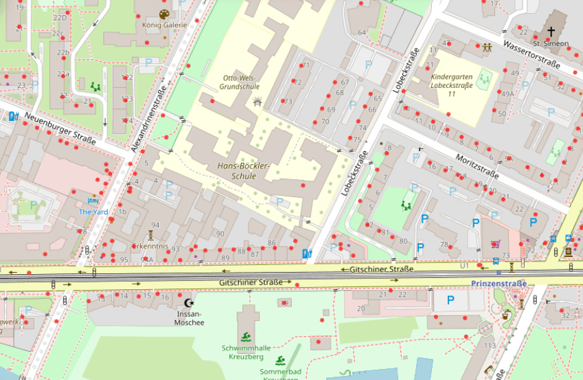 Address data example